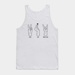 Peace Love Rock N Roll Tank Top